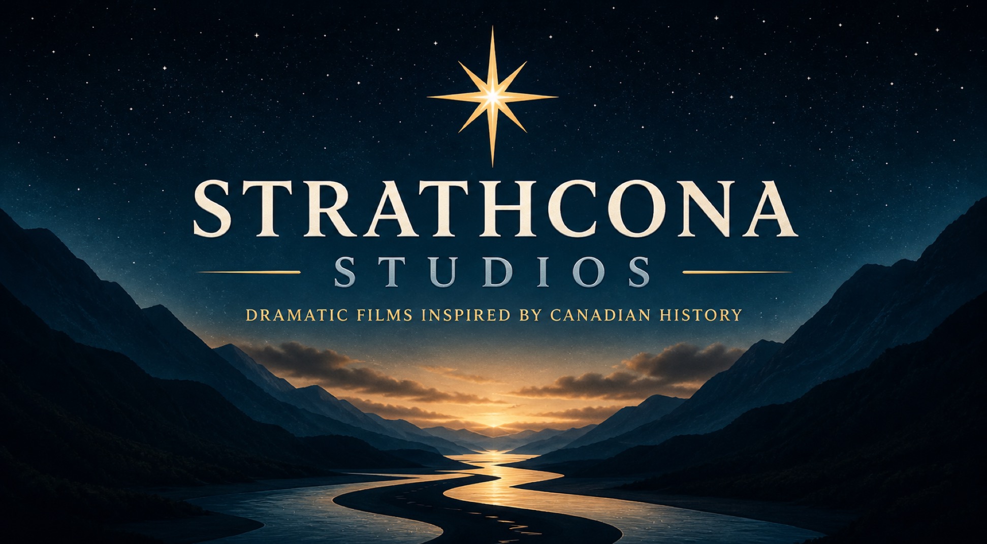 Strathcona Studios - colour logo - full - dark background